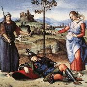 RAFFAELLO Sanzio Allegory (The Knight's Dream) painting
